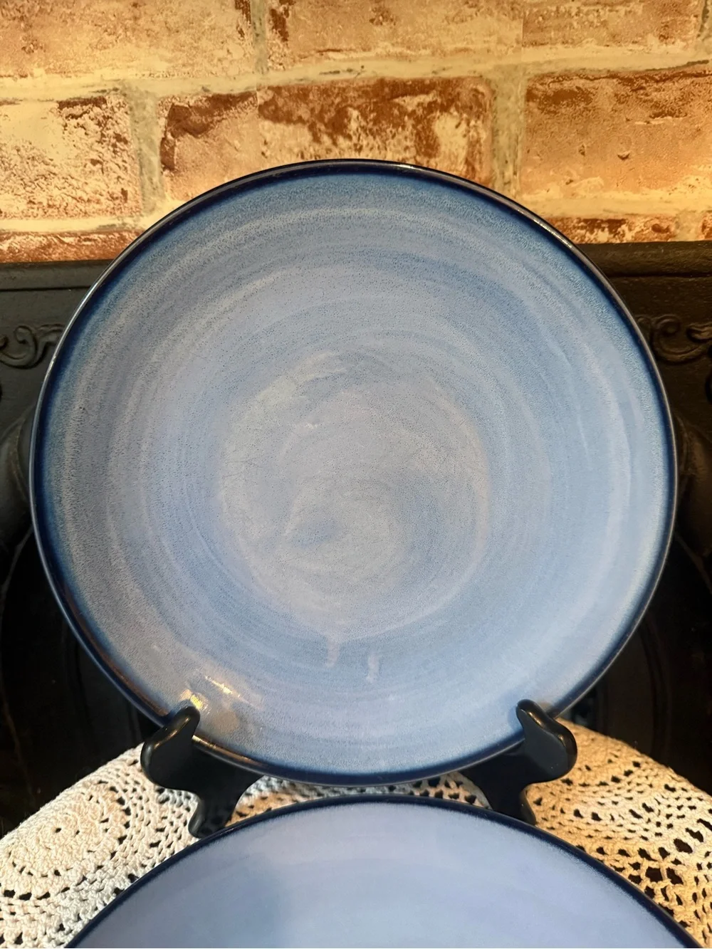 Sango 10.5” Nova Blue Dinner Plates - Set of 2